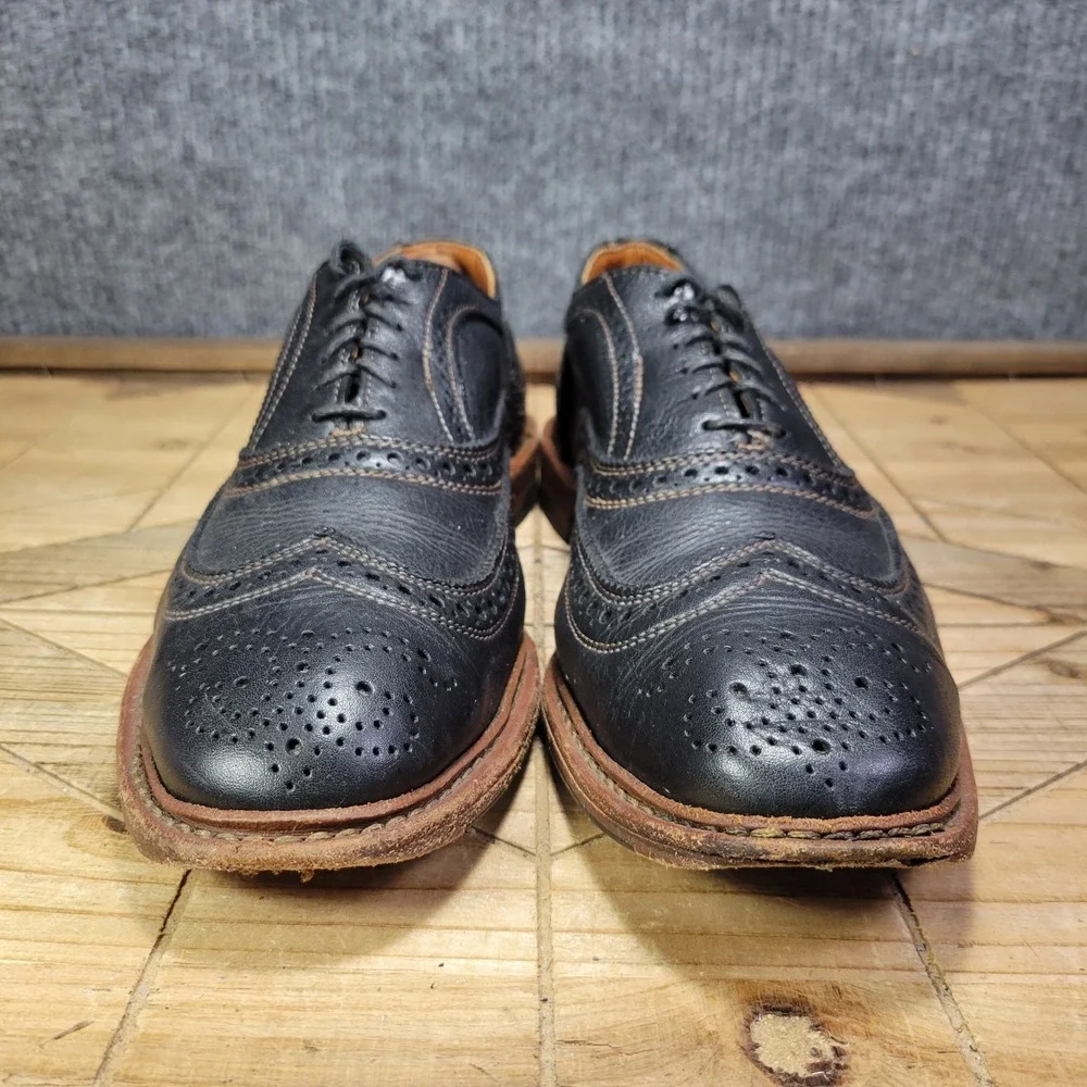 Allen Edmonds Neumok 2.0 Oxford Shoes Mens 9.5 E Brown Leather Wingtip Brogue